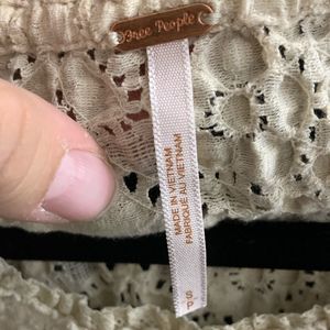 Free People Tops - free people cream lace blouse S long sleeve Free People Tops - free people cream lace blouse S long sleeve
